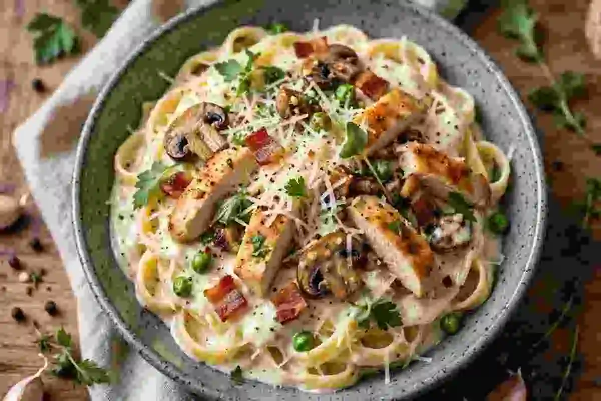 Loaded Fettuccine Alfredo