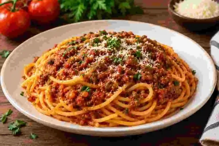 Fazoli's spaghetti with meat sauce