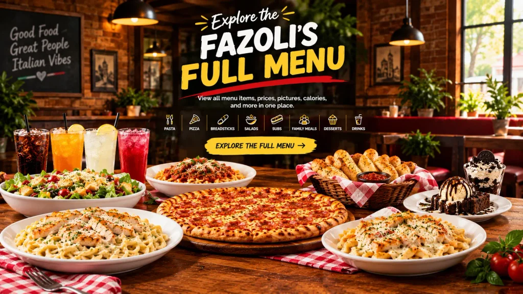 Fazoli’s Menu With Prices Fazoli’s Menu